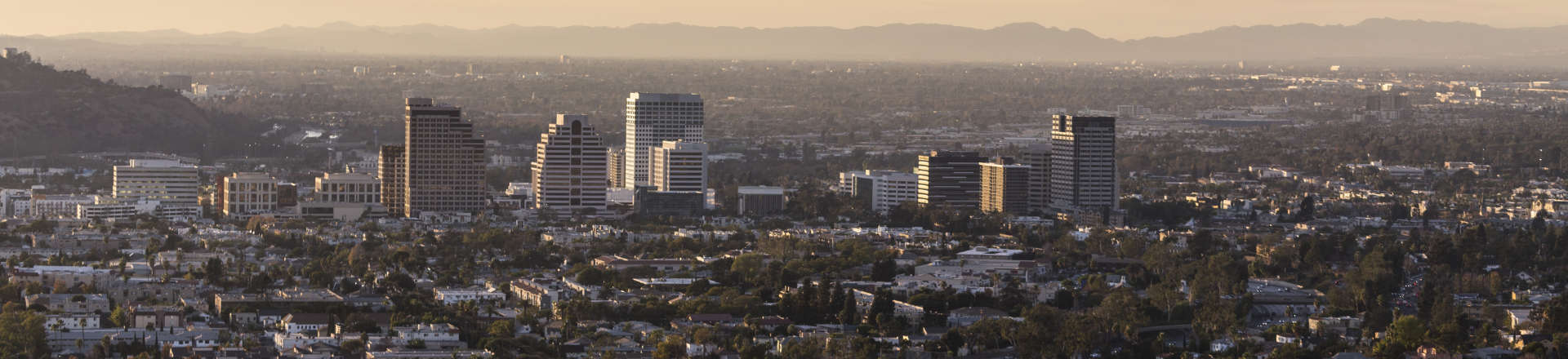 panoramic view of Glendale, CA