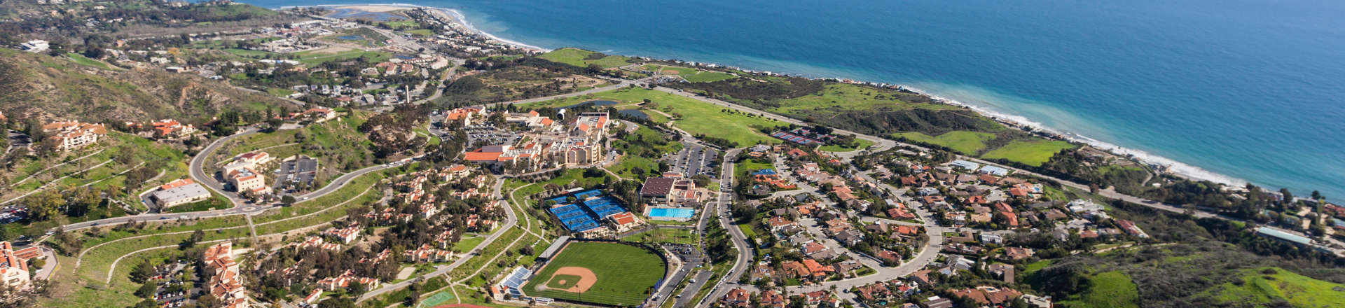 aerial view of Malibu