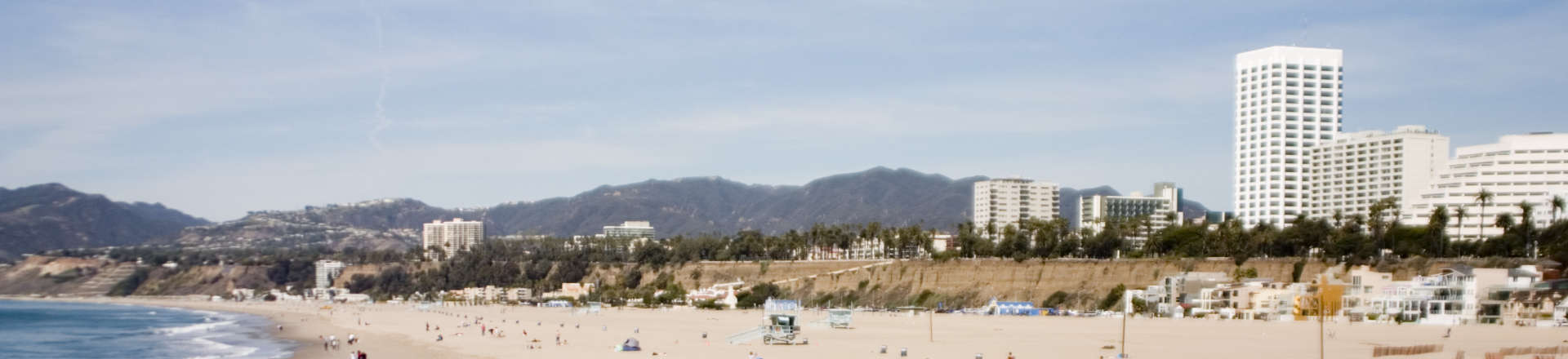 view of the coast of Santa Monica, CA