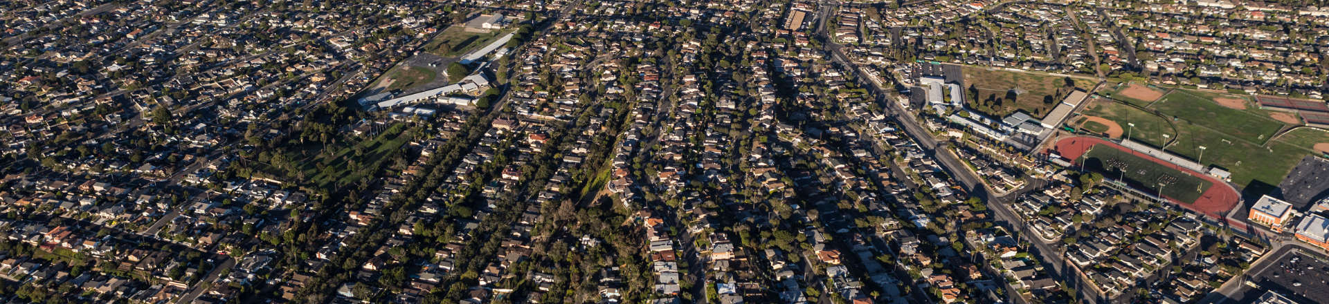 aerial view of Torrance, CA