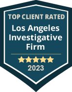TOP CLIENTS RATED Los Angeles Investigative Firm 2023 badge